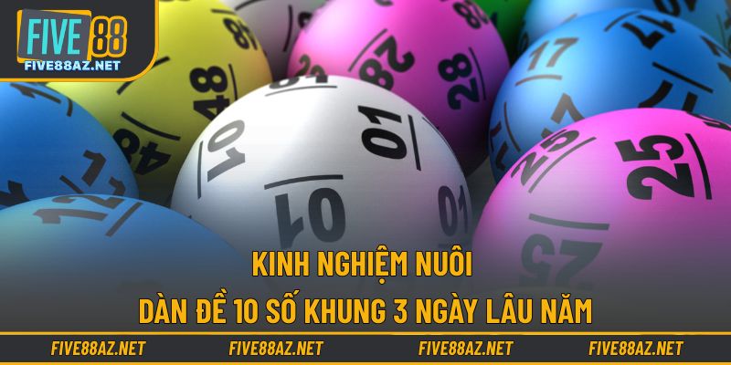 Kinh nghiệm nuôi dàn đề 10 số khung 3 ngày lâu năm